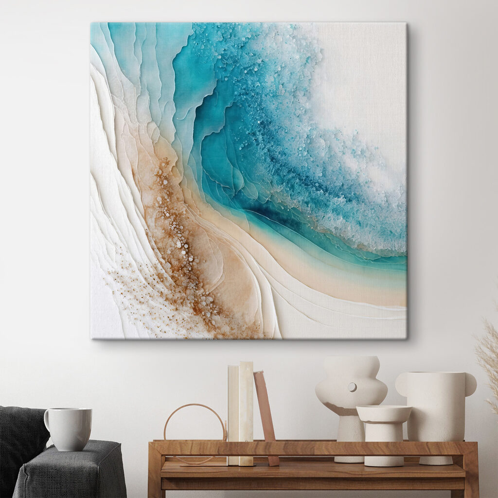 A blue and white watercolor painting A blue and white watercolor painting