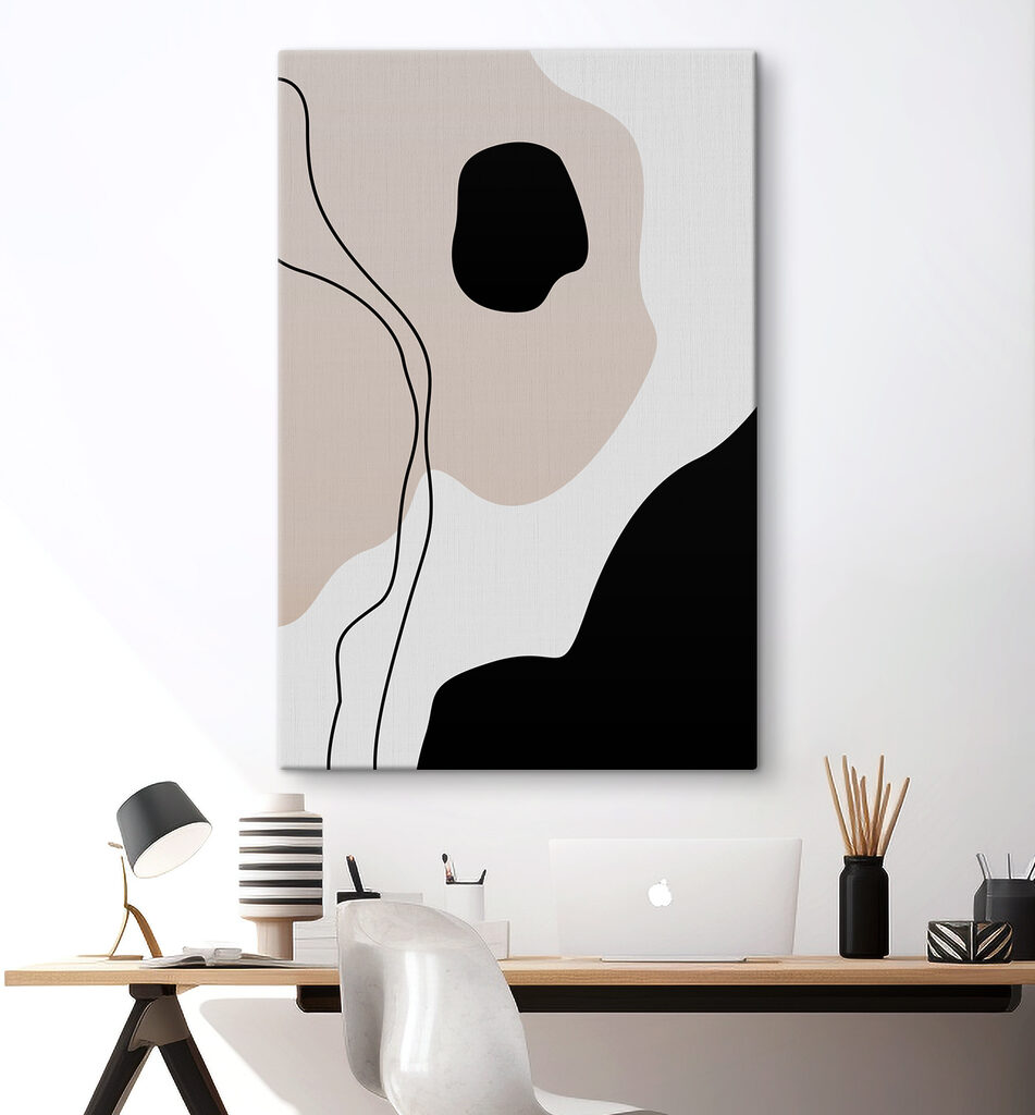 A black and white pattern