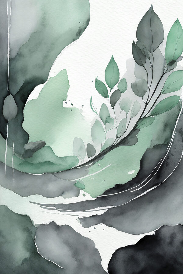 A watercolor painting of a plant A watercolor painting of a plant
