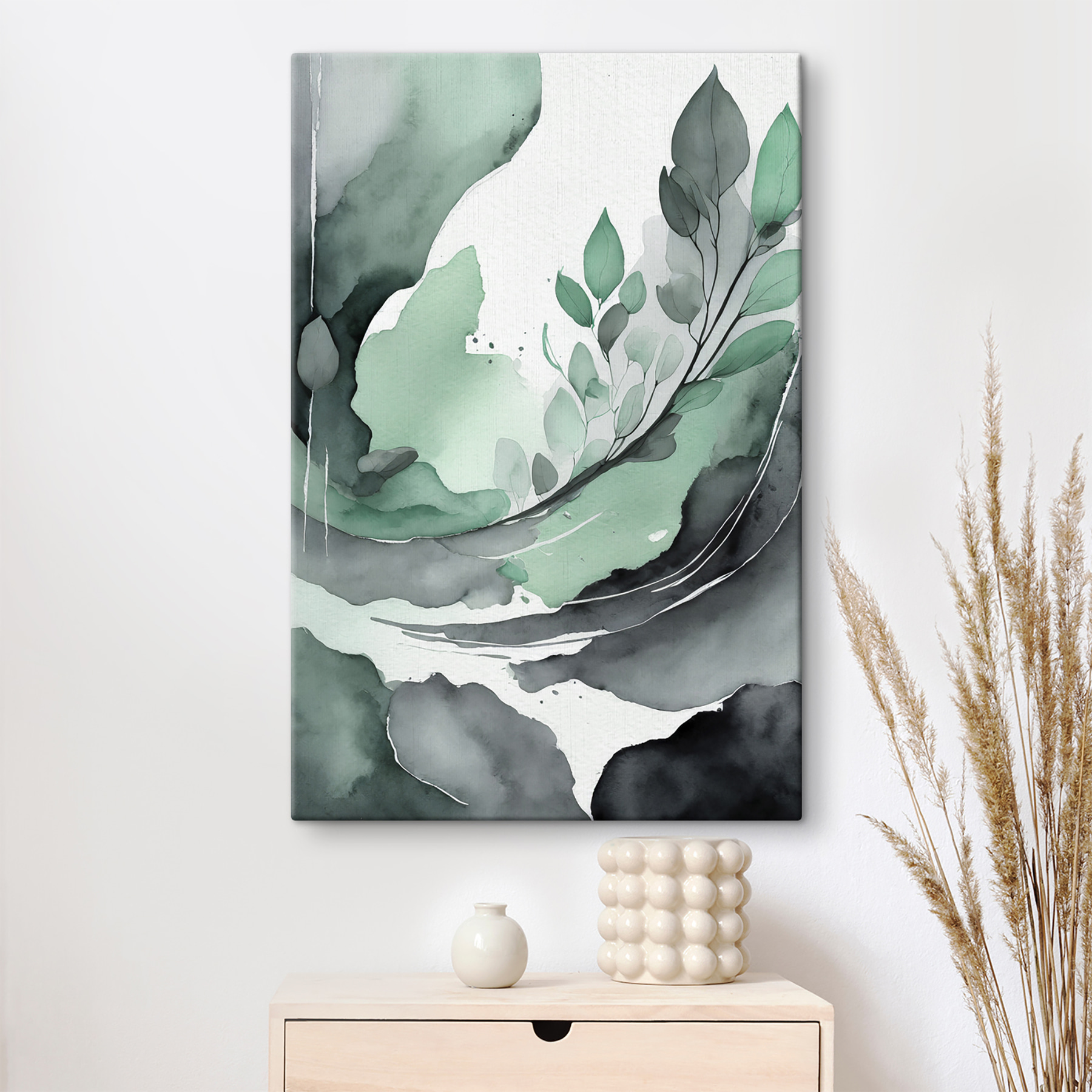 A watercolor painting of a plant