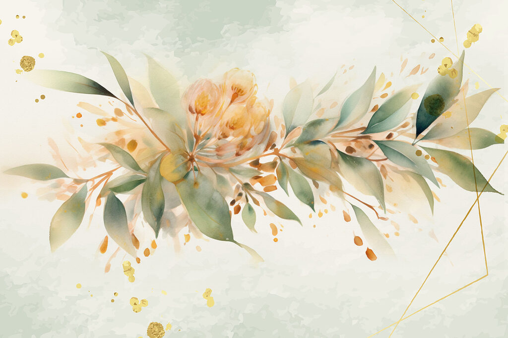 A painting of a flower A painting of a flower