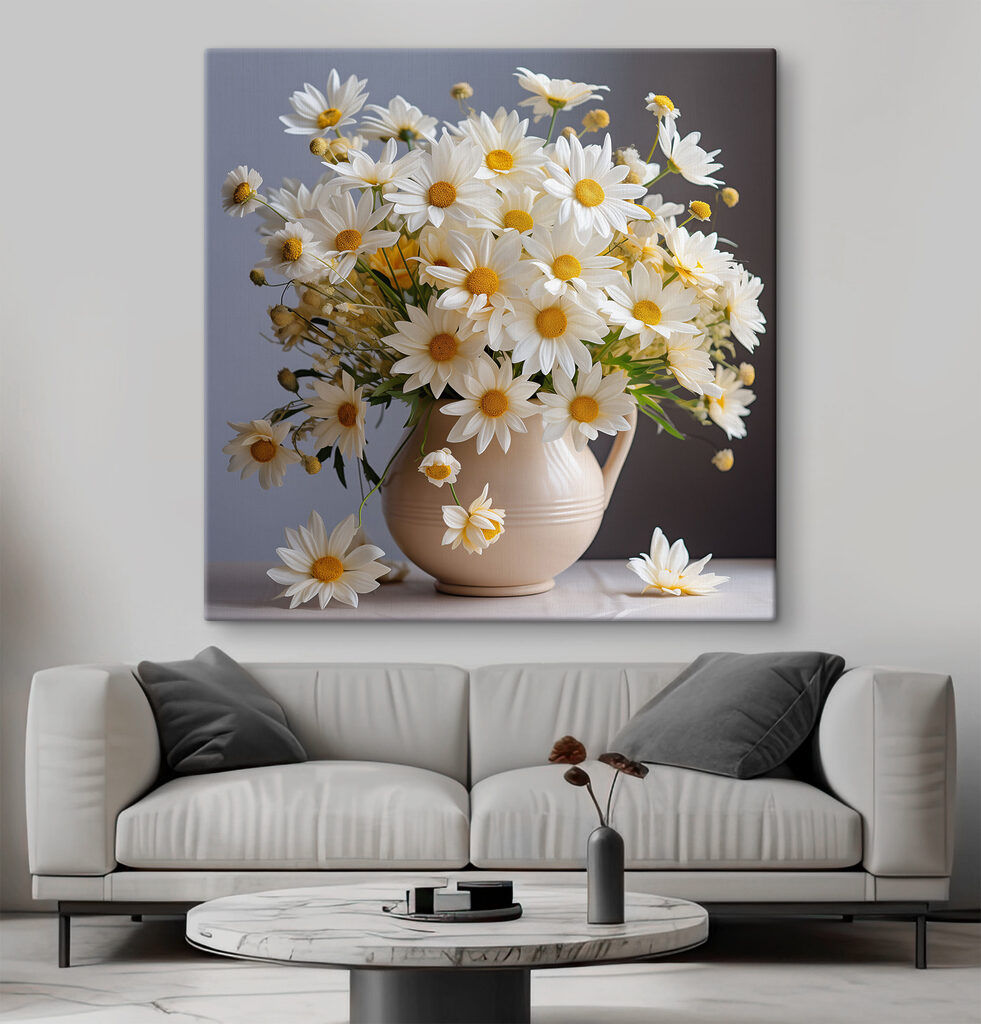 A vase of white flowers A vase of white flowers