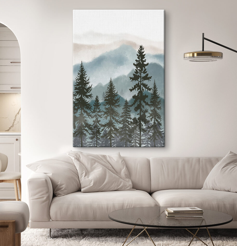 A group of trees in a forest