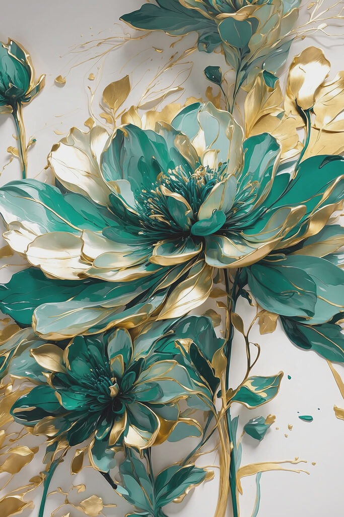 A close up of a flower