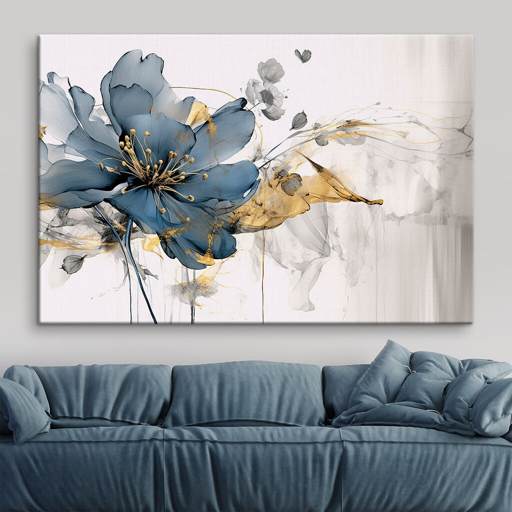 Elegant floral dance in monochrome hues Elegant floral dance in monochrome hues