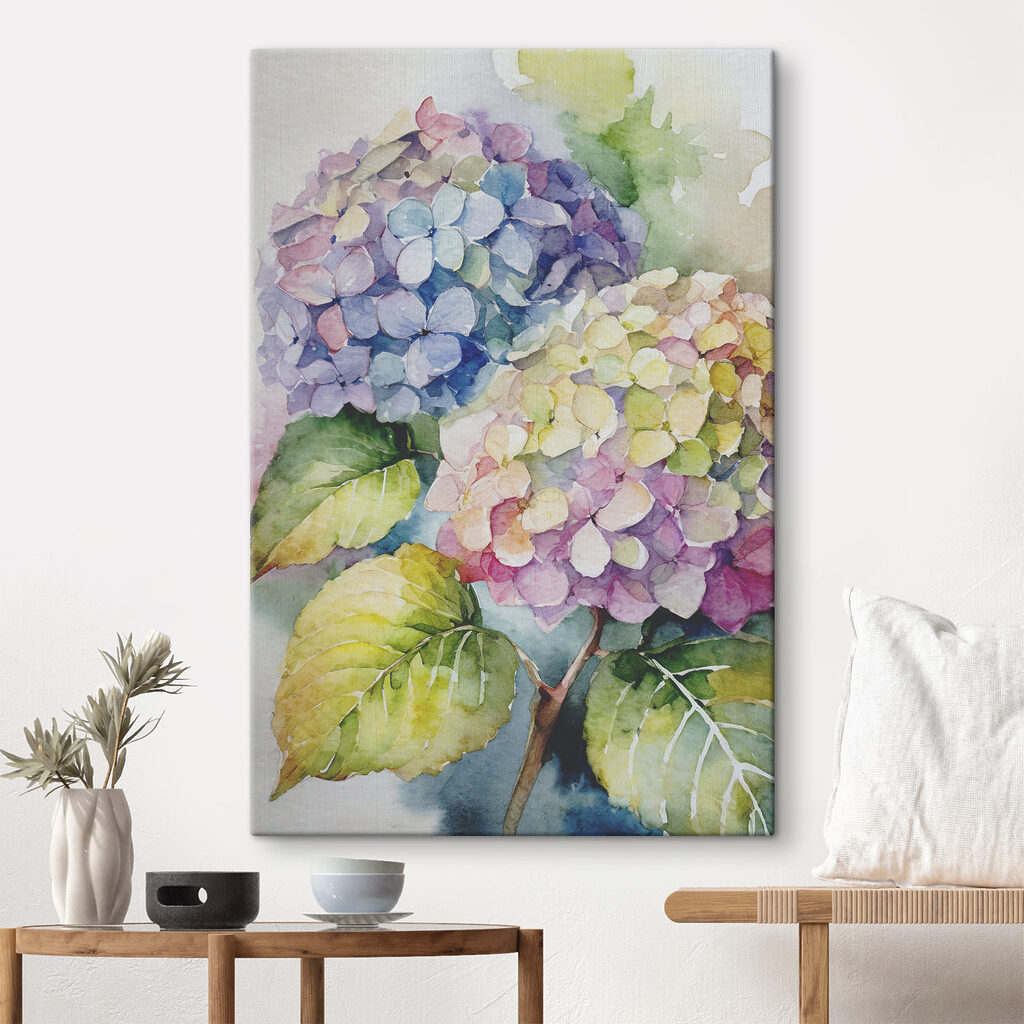 A watercolor painting of flowers