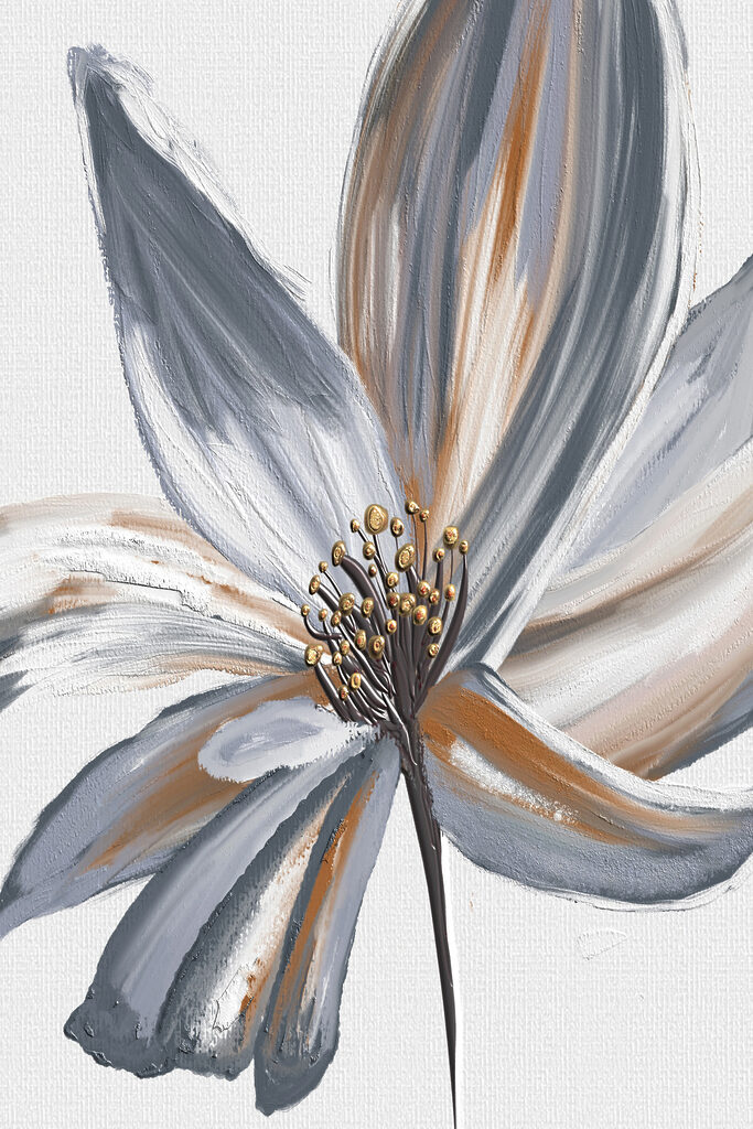A close up of a flower