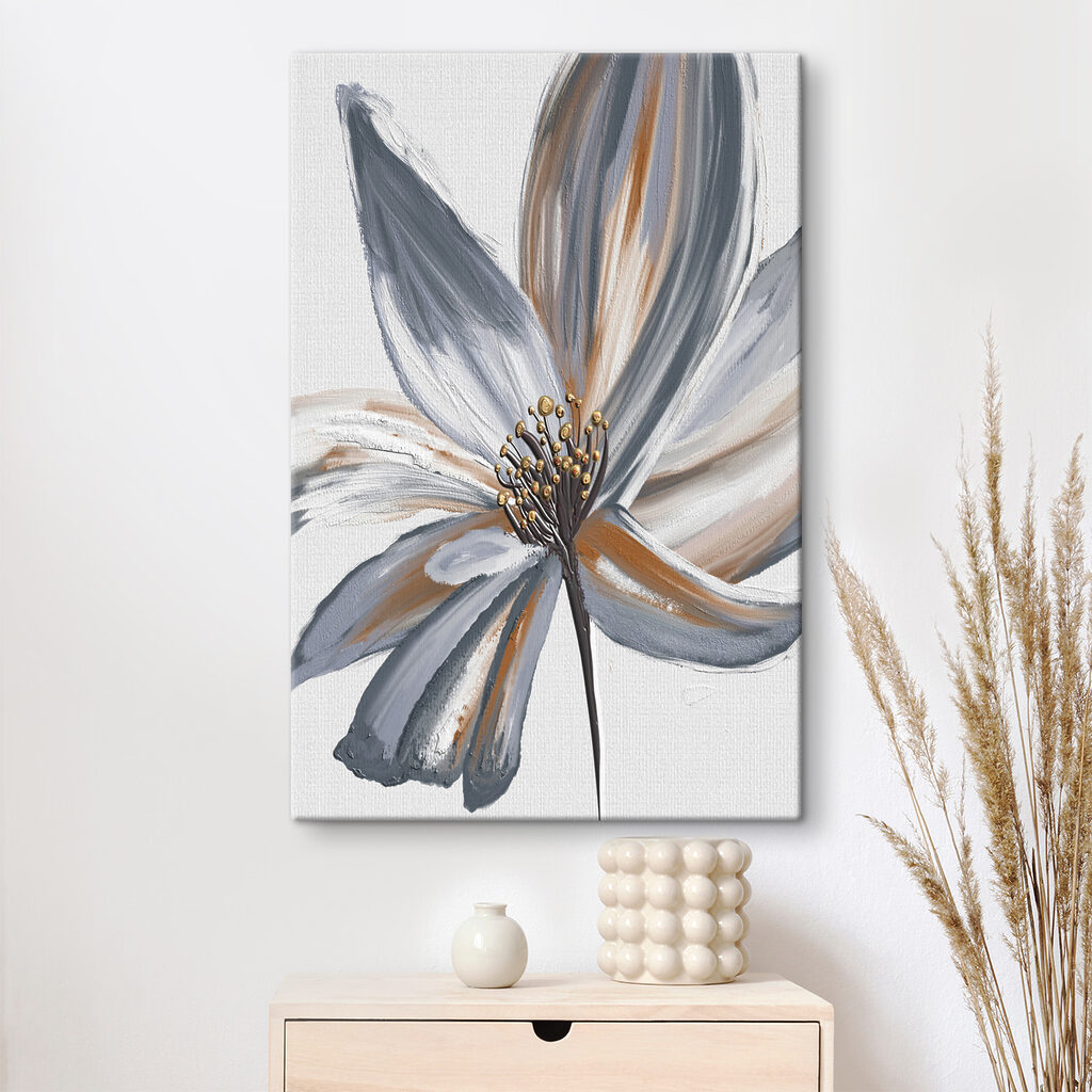 A close up of a flower