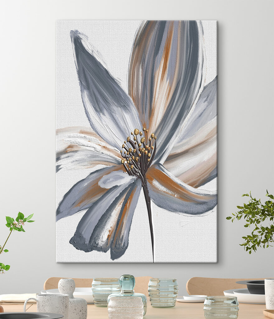 A close up of a flower