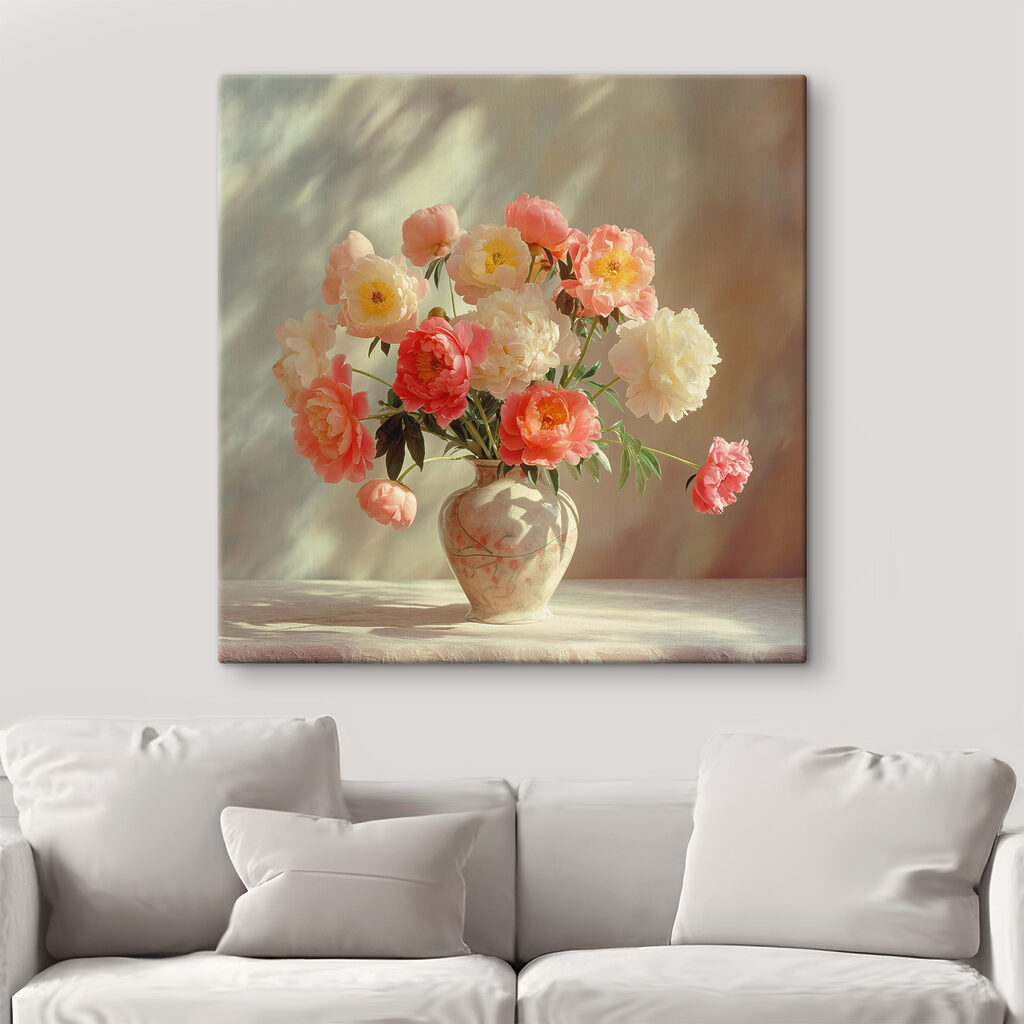 A vase with flowers in it A vase with flowers in it