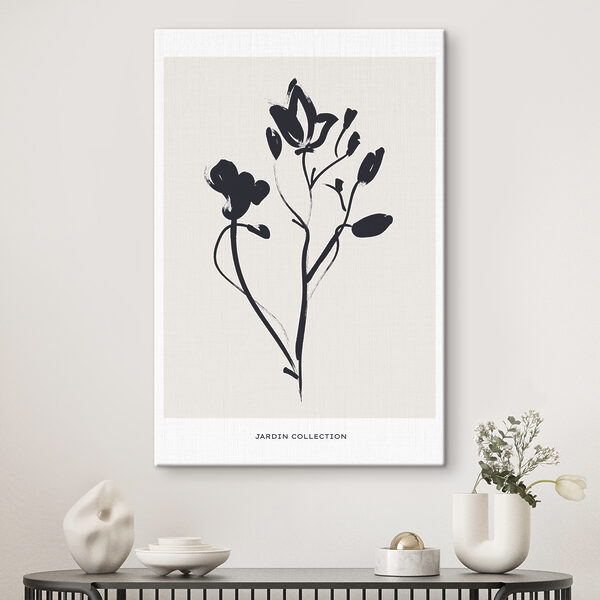 A black and white drawing of flowers A black and white drawing of flowers