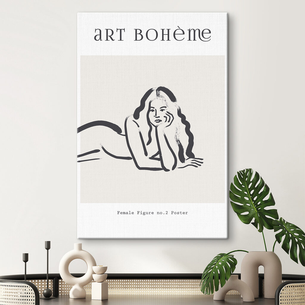 A drawing of a woman lying on her stomach A drawing of a woman lying on her stomach