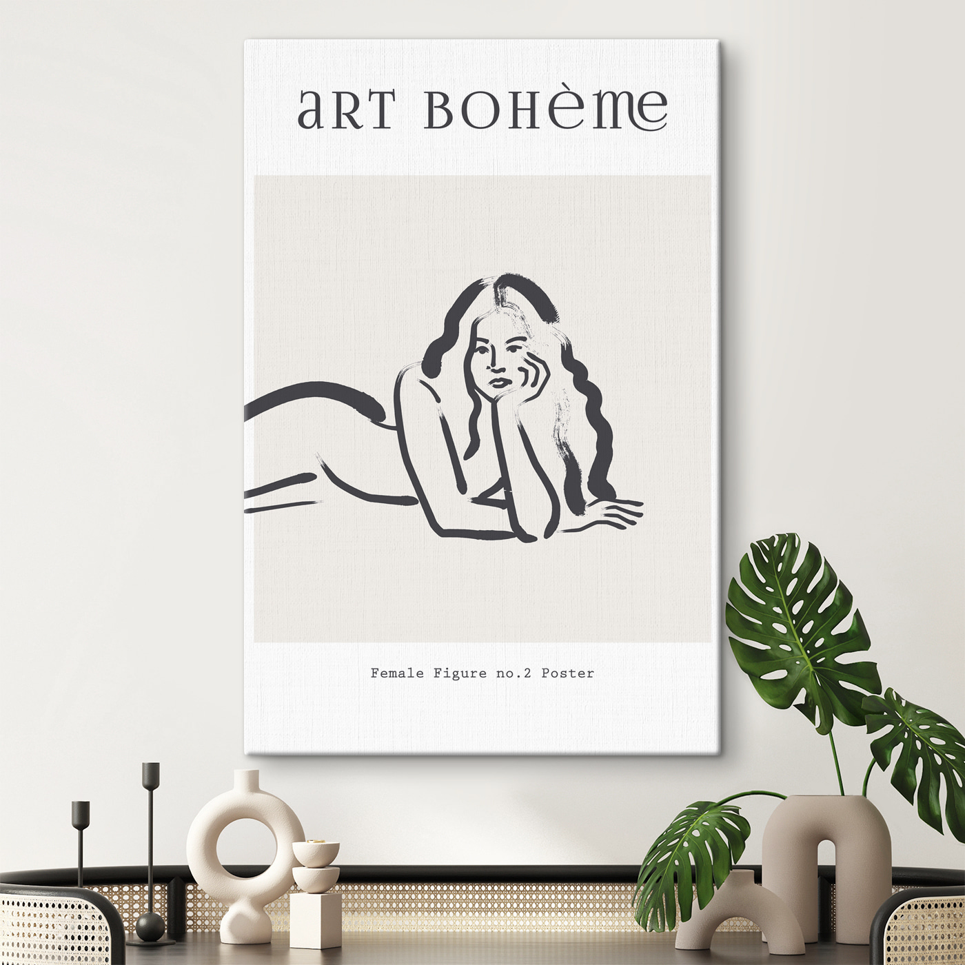 A drawing of a woman lying on her stomach A drawing of a woman lying on her stomach