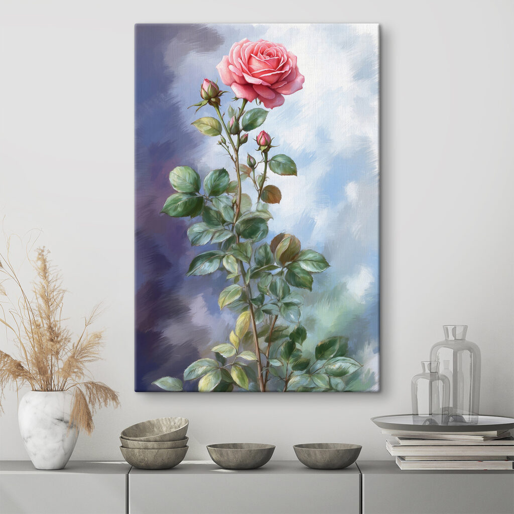 A painting of a rose A painting of a rose