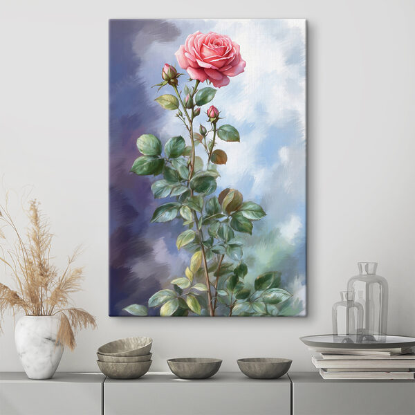 A painting of a rose A painting of a rose