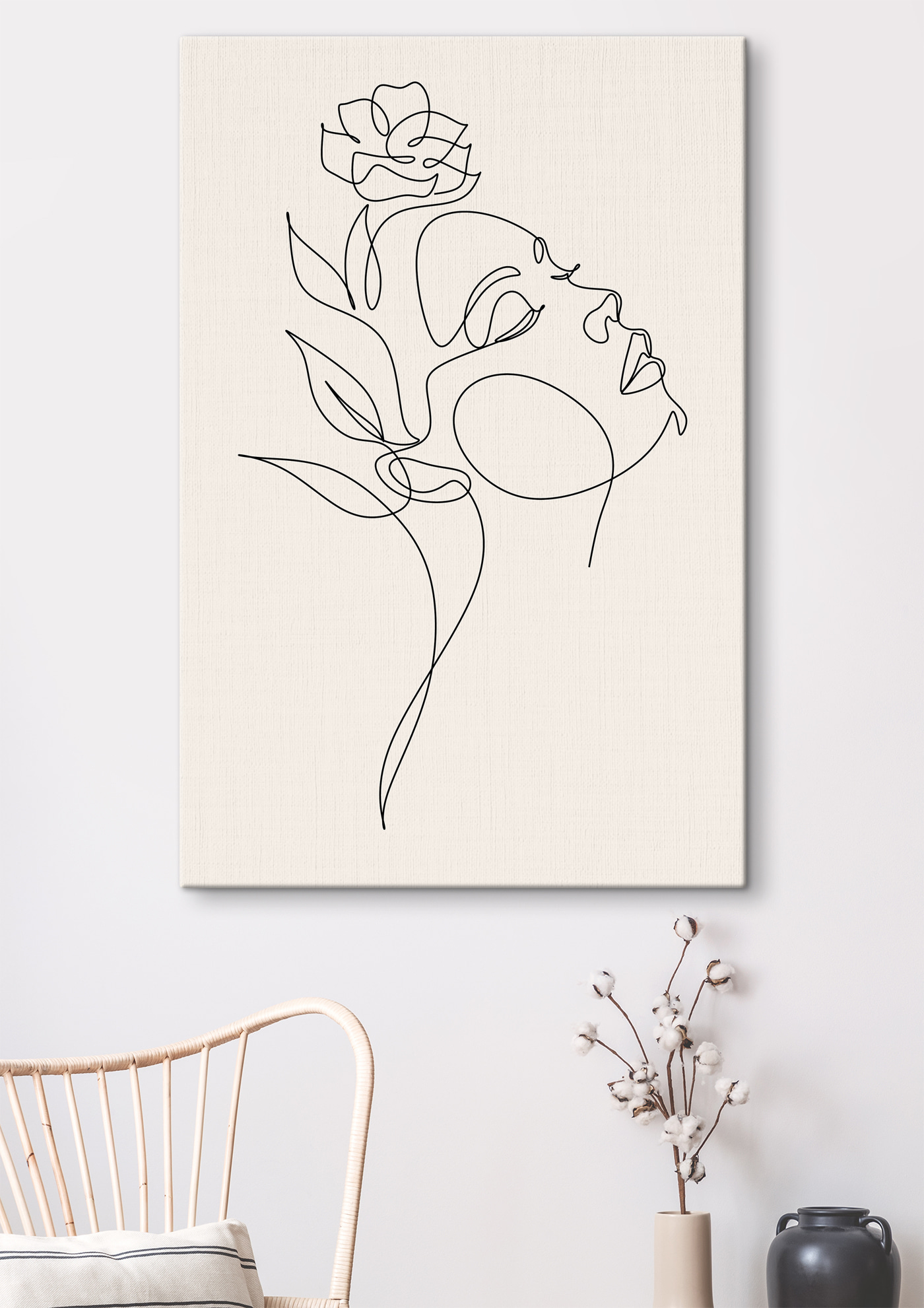 A drawing of a woman's face A drawing of a woman's face