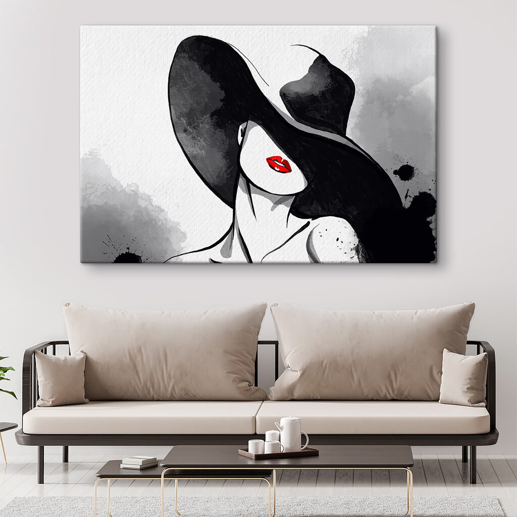 A woman wearing a hat