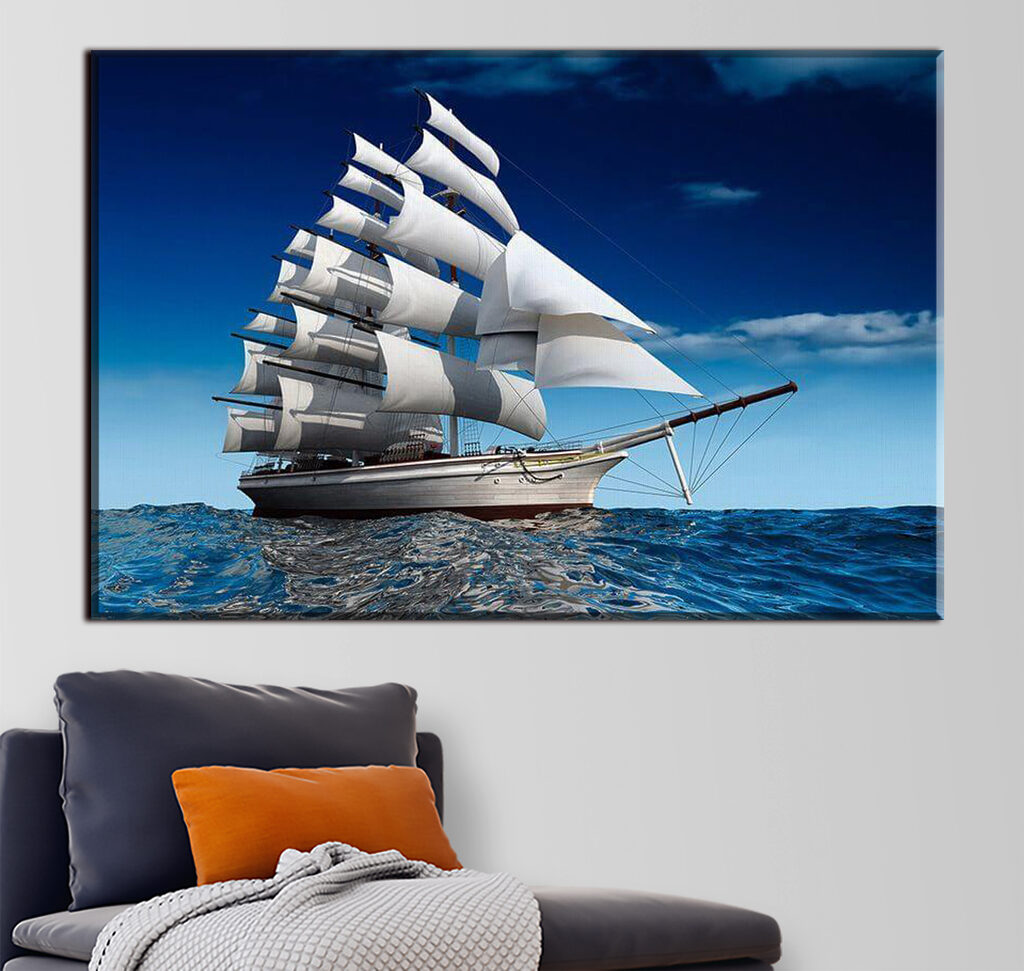 A sailboat in the water A sailboat in the water