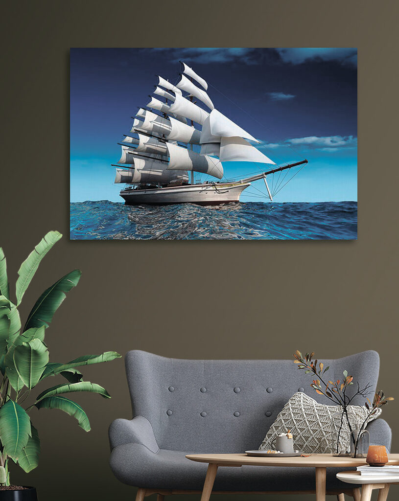 A sailboat in the water A sailboat in the water