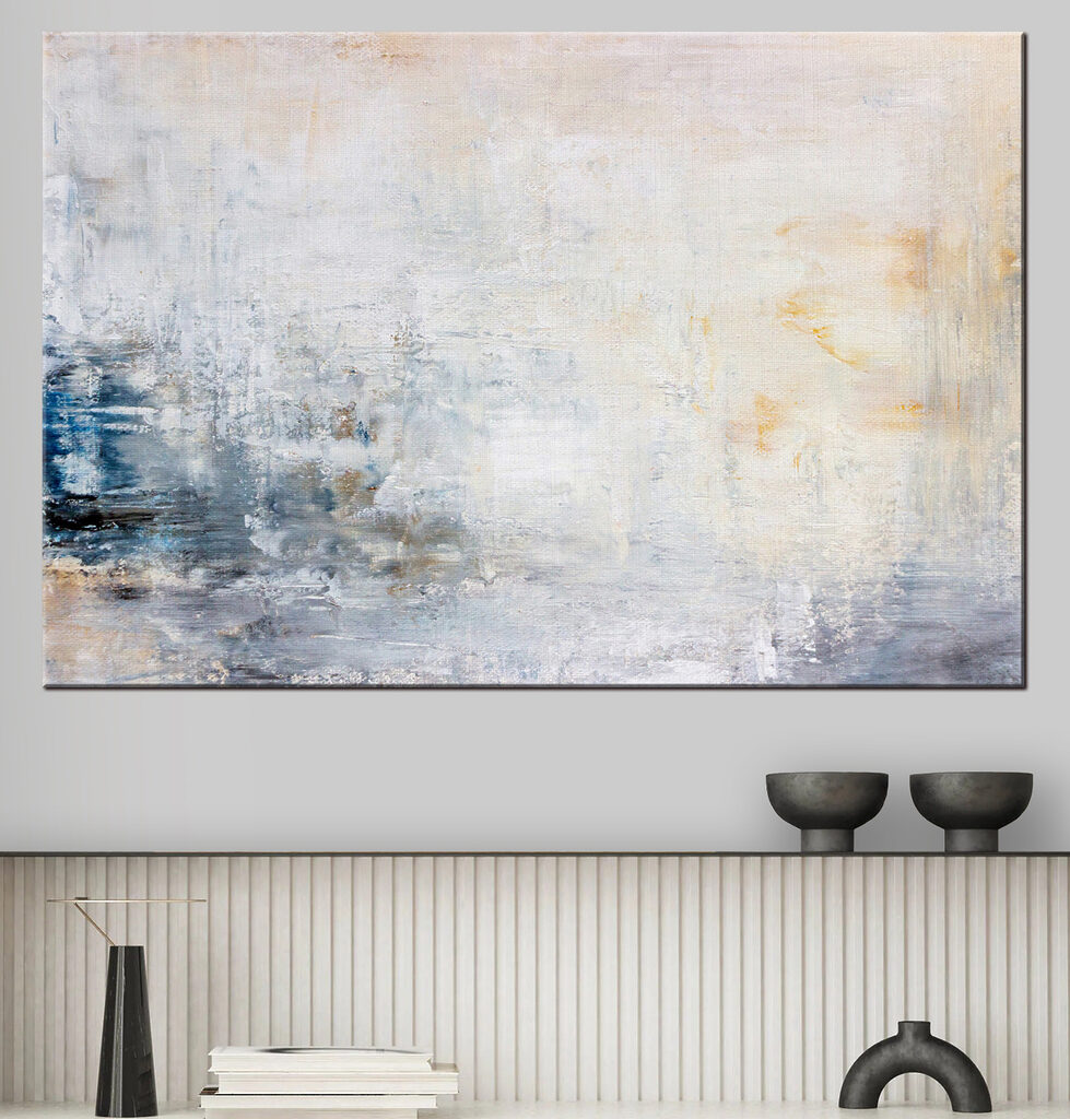 A white and blue background