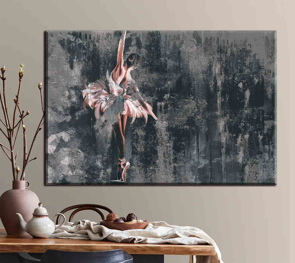 A painting of a woman in a tutu