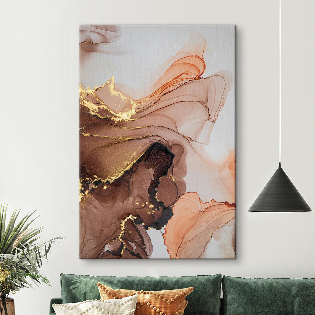 A close up of a painting A close up of a painting