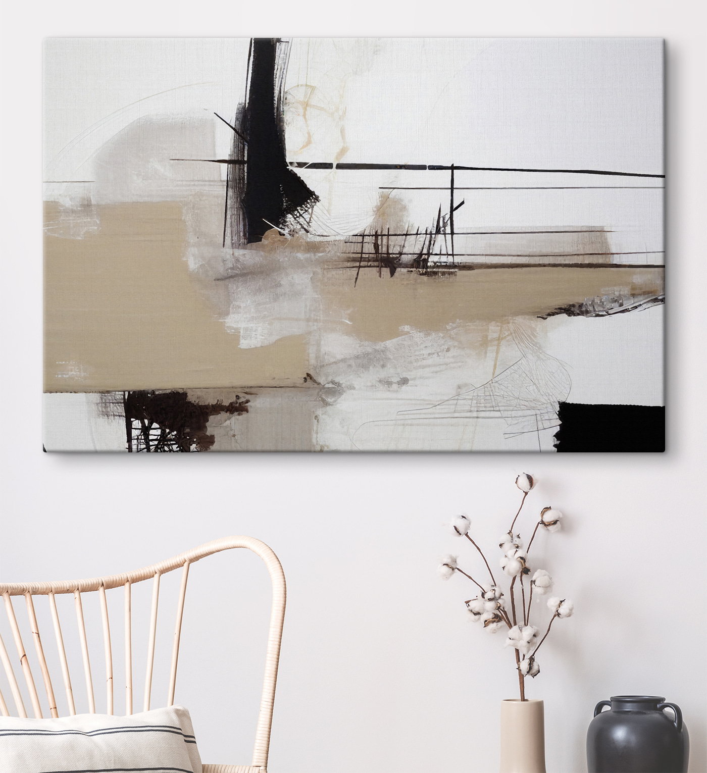 A painting of a landscape