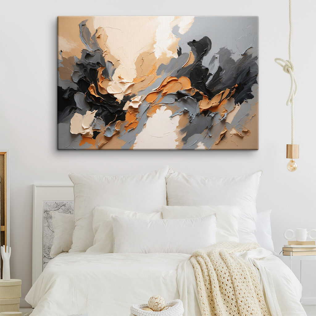 A close up of a painting A close up of a painting