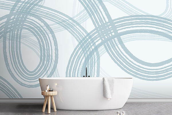 A grey and white background with circles A grey and white background with circles