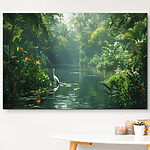 Картина Птах у річці