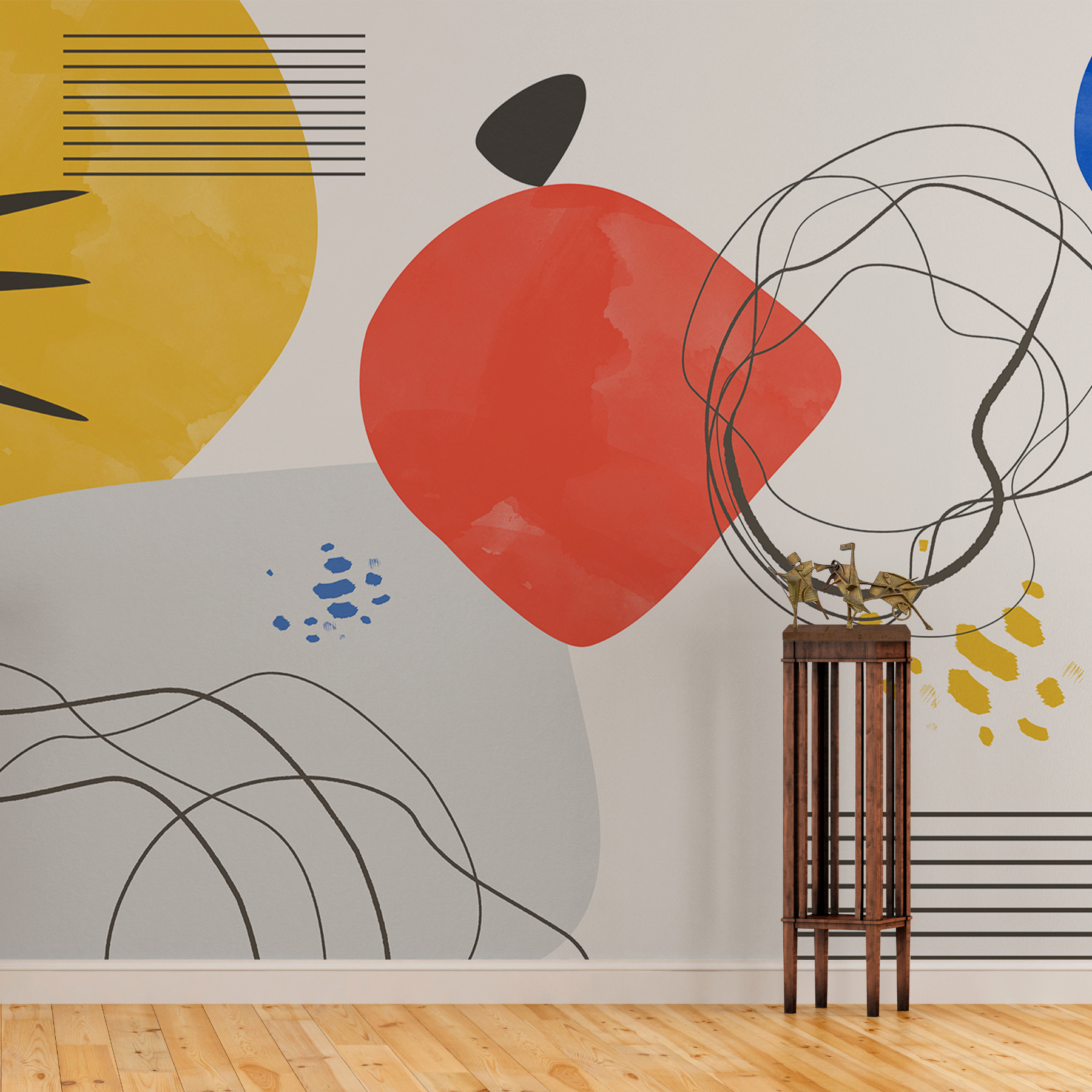 Барвистий витвір мистецтва з лініями та колами w00514pih1ms - Барвистий витвір мистецтва з лініями та колами - tegory