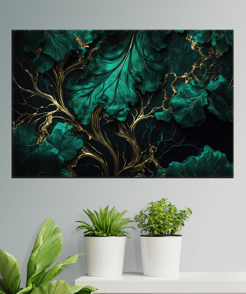 s34486piz145 857x1024 - Елегантне листя з металевими прожилками - tegory