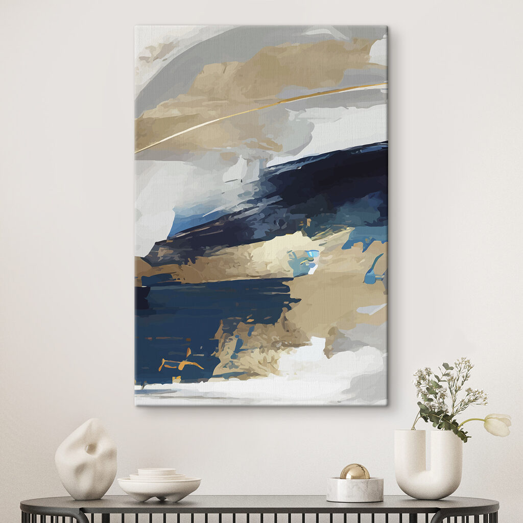 s36621pig114m 1024x1024 - Картина синьо-білою та коричневою фарбами - tegory