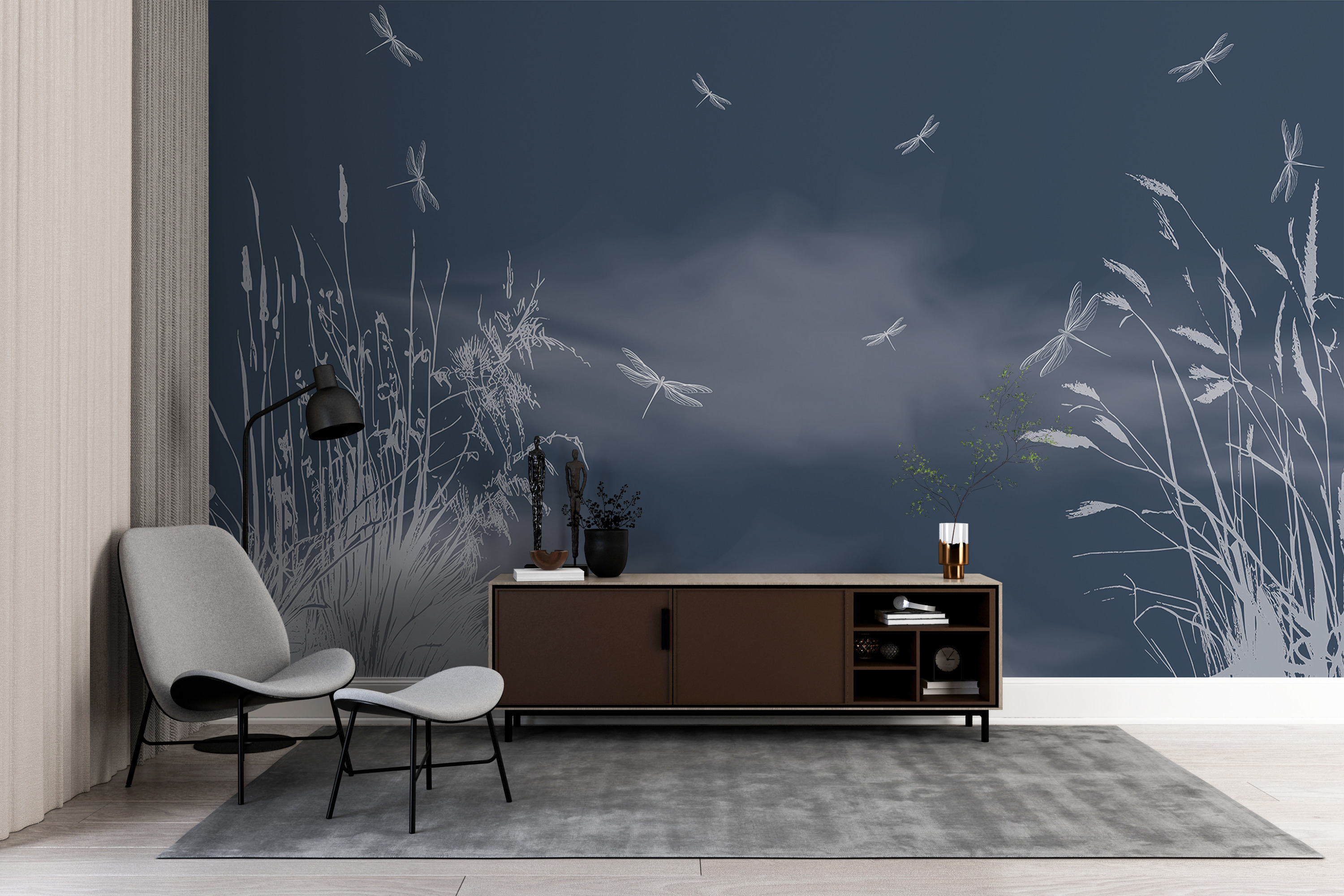 Dragonflies flying in the sky Dragonflies flying in the sky