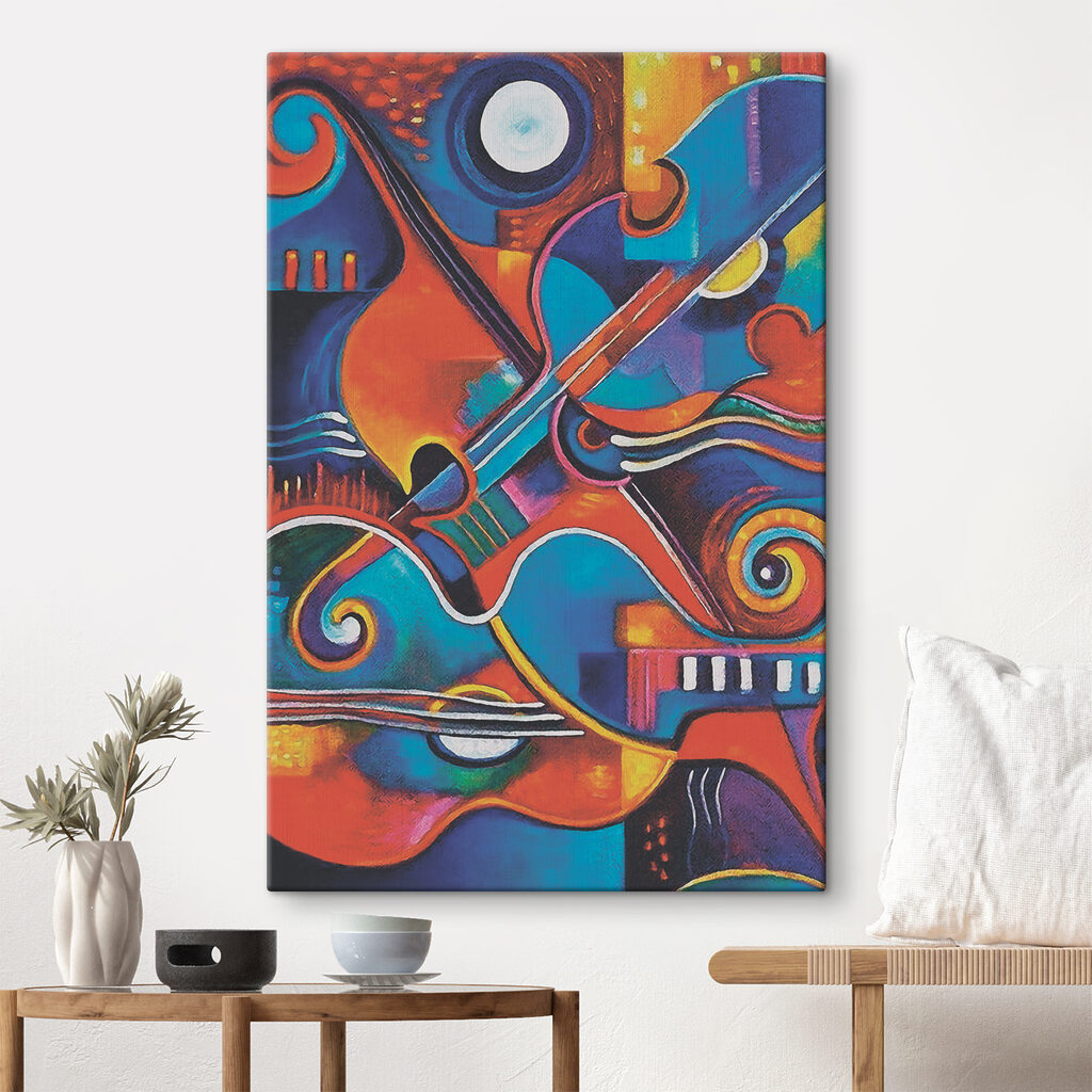 A colorful art piece of artwork A colorful art piece of artwork