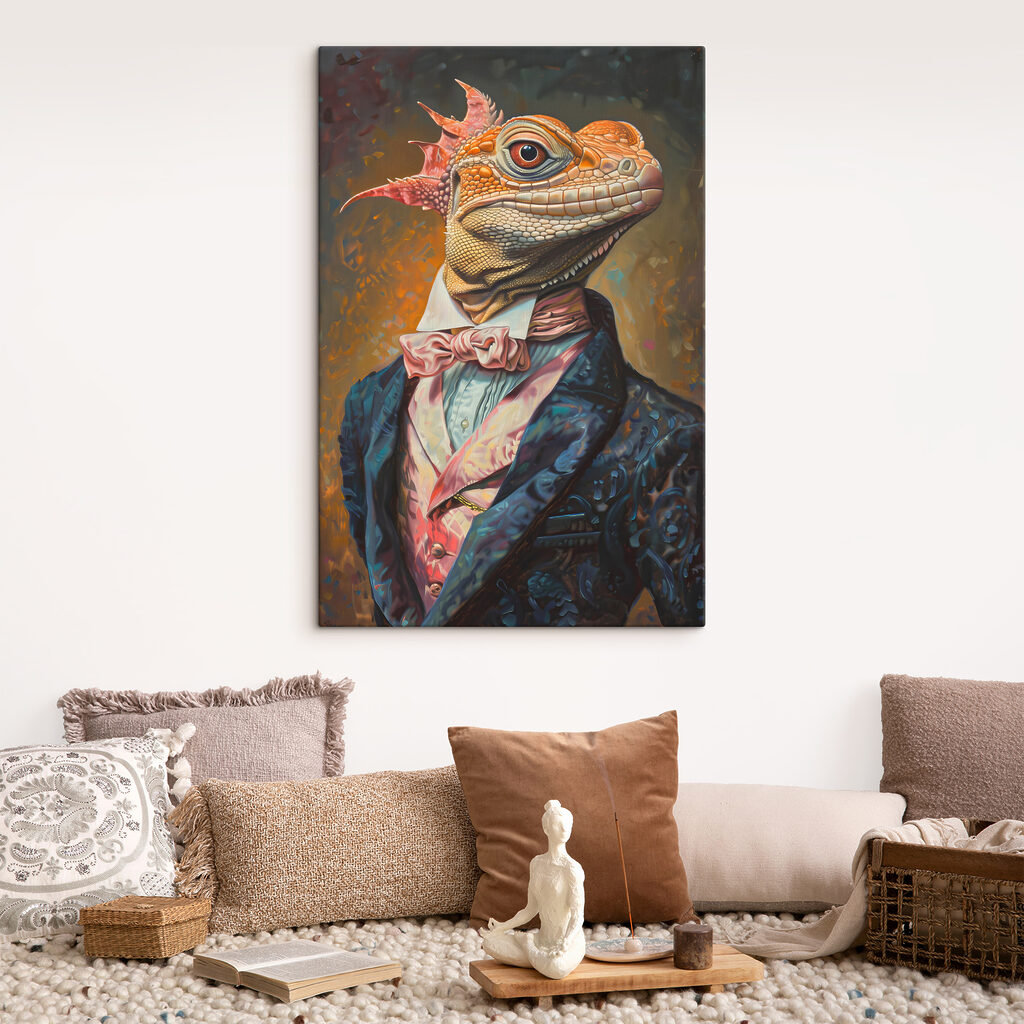 A lizard in a suit A lizard in a suit