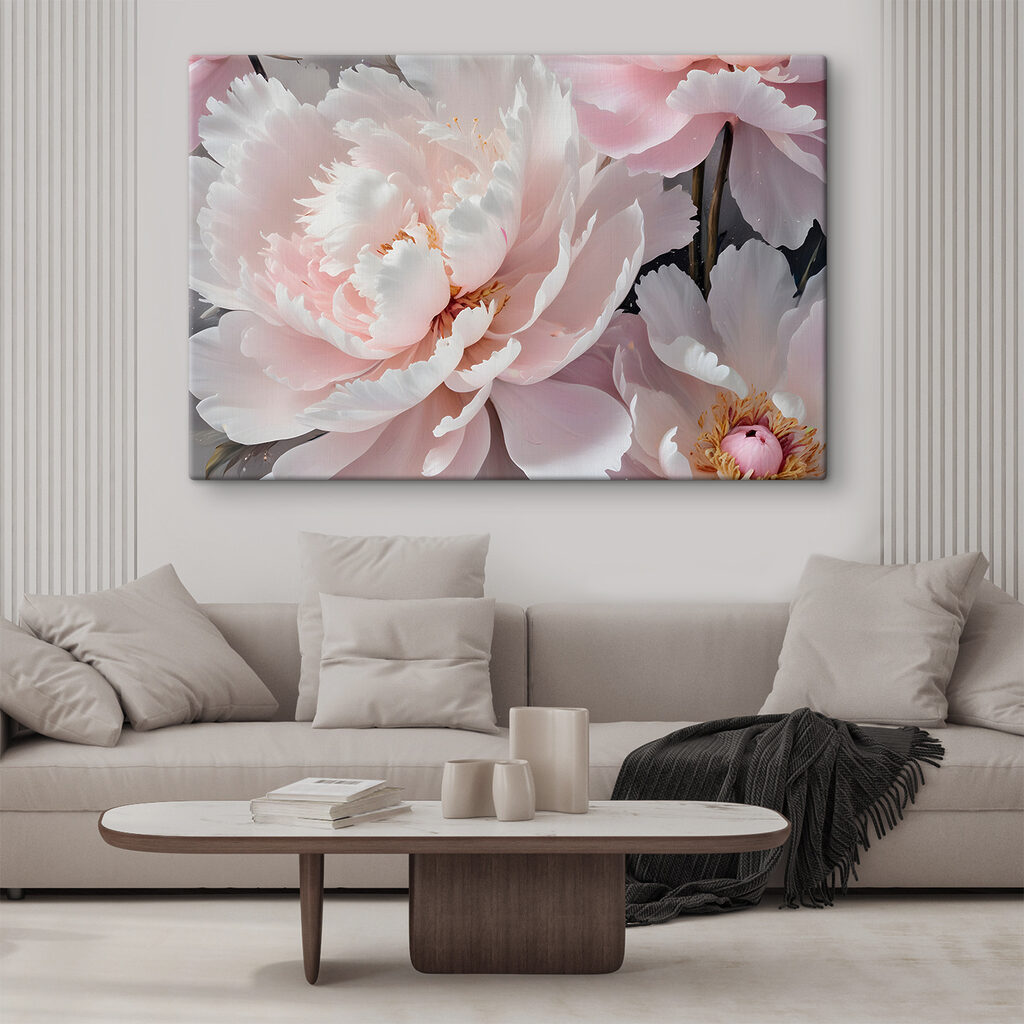 Delicate blooms in soft pastel hues