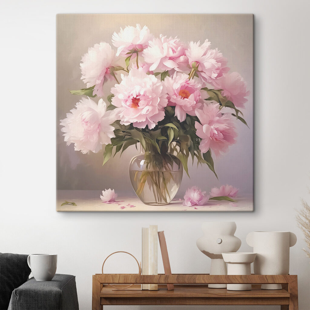 A vase of pink flowers