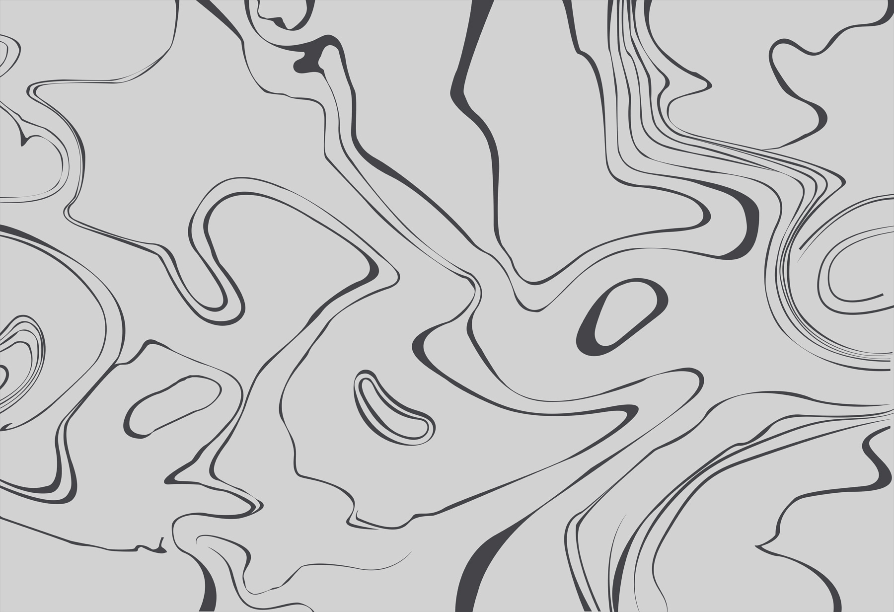 A grey and black swirls