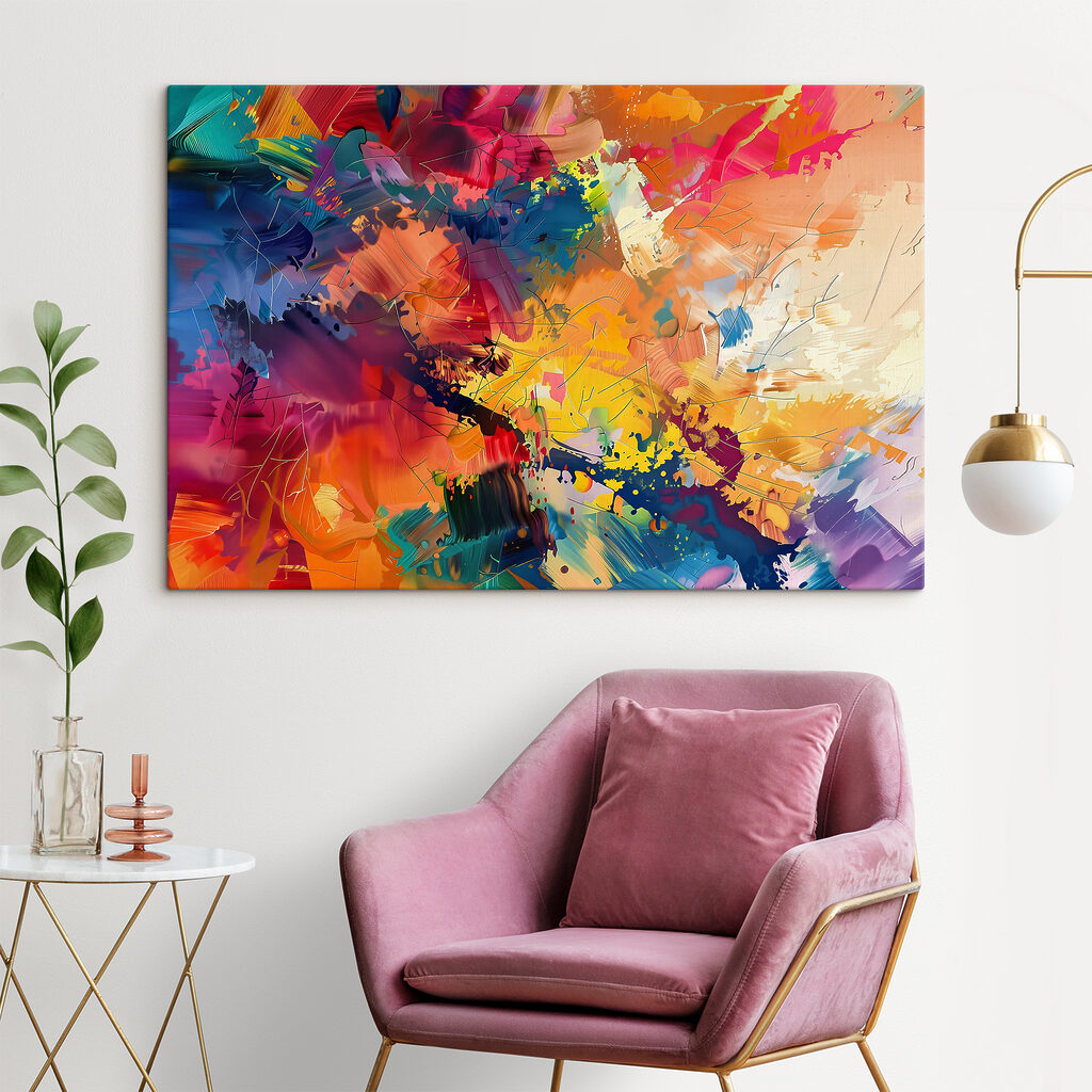 A colorful painting of different colors A colorful painting of different colors