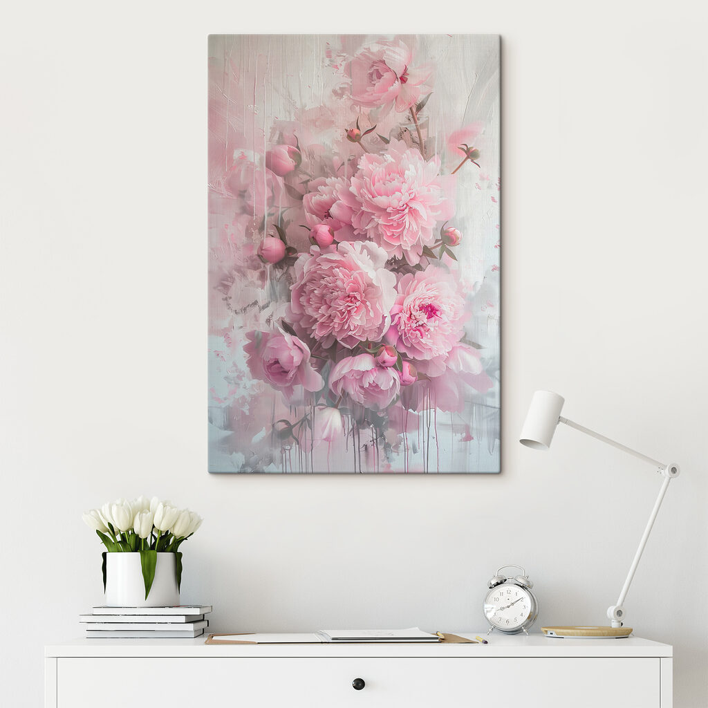 A bunch of pink flowers