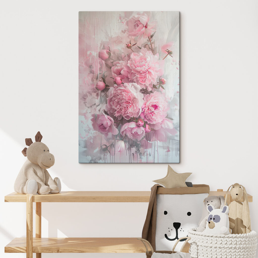 A bunch of pink flowers