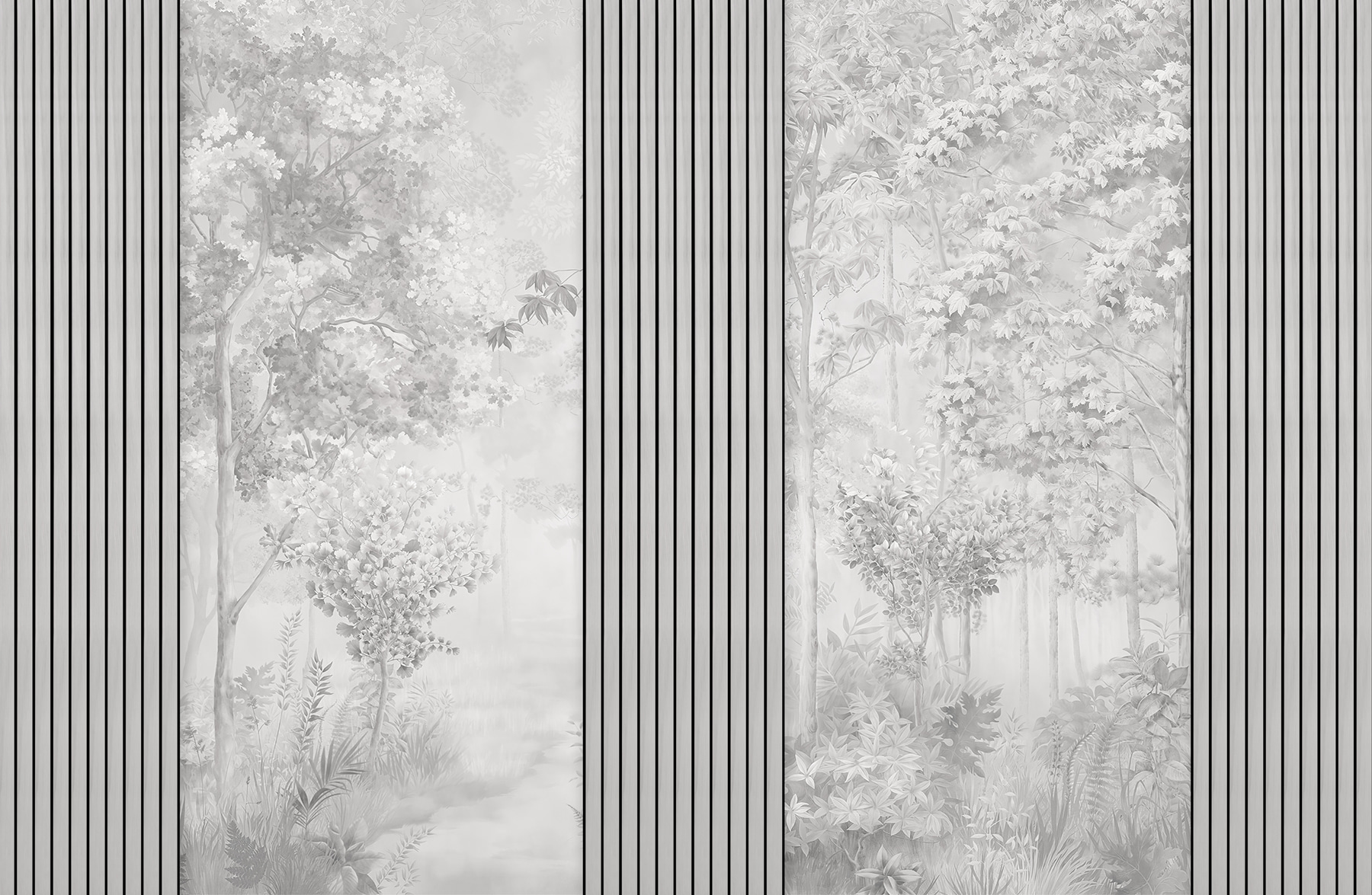 A wall with a tall vertical line A wall with a tall vertical line
