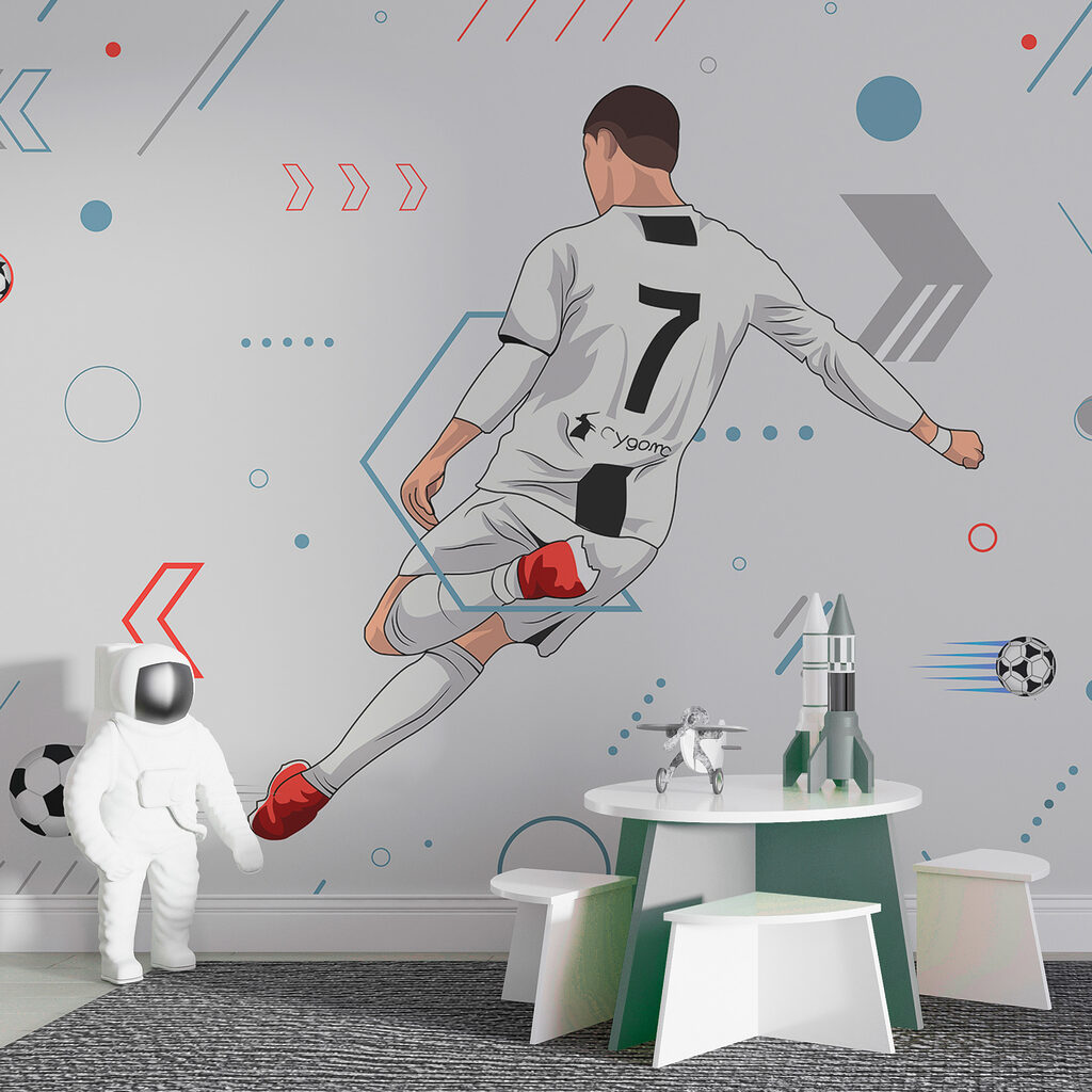 A football player kicking a ball A football player kicking a ball
