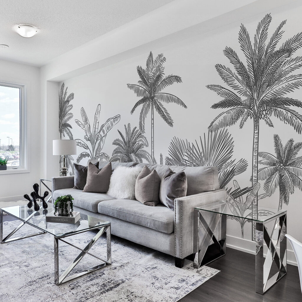 A group of palm trees A group of palm trees