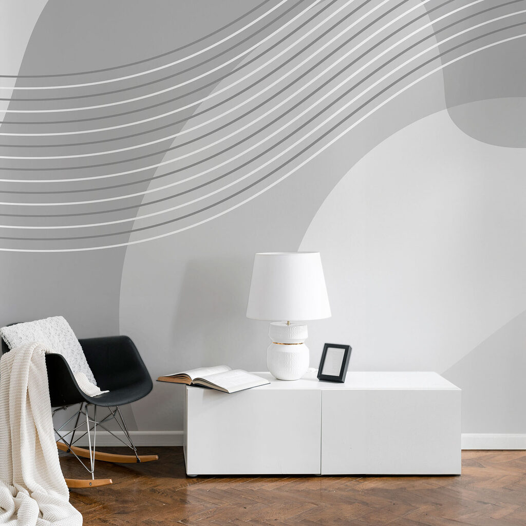 A grey and white background with white lines A grey and white background with white lines