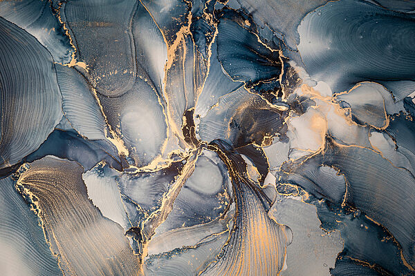 Ocean waves in abstract colors
