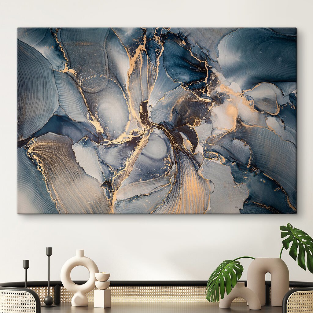 Ocean waves in abstract colors