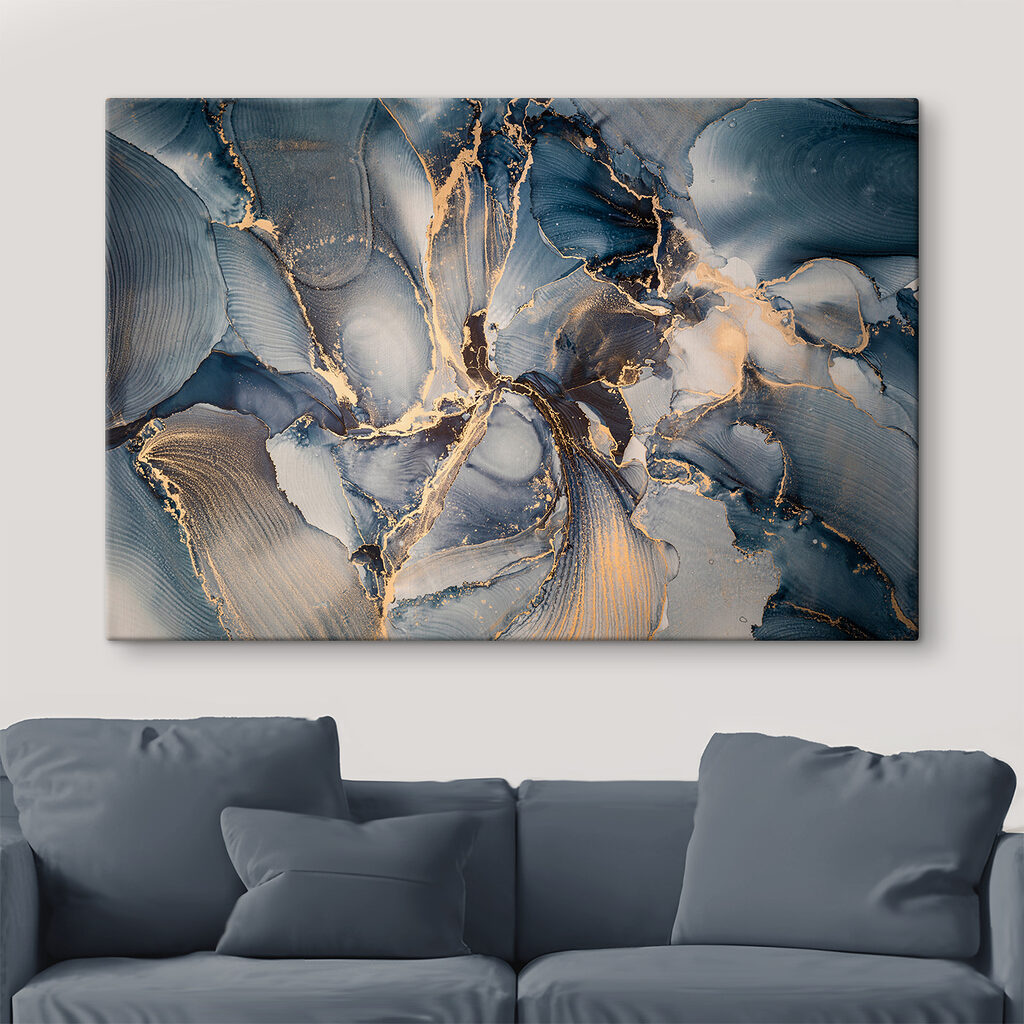 Ocean waves in abstract colors