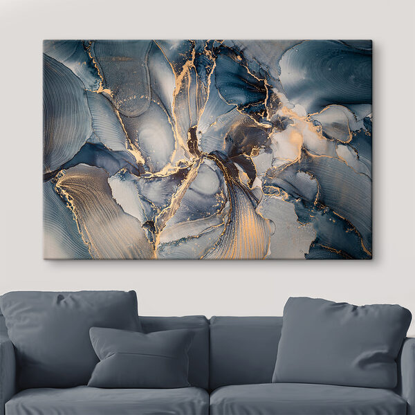 Ocean waves in abstract colors